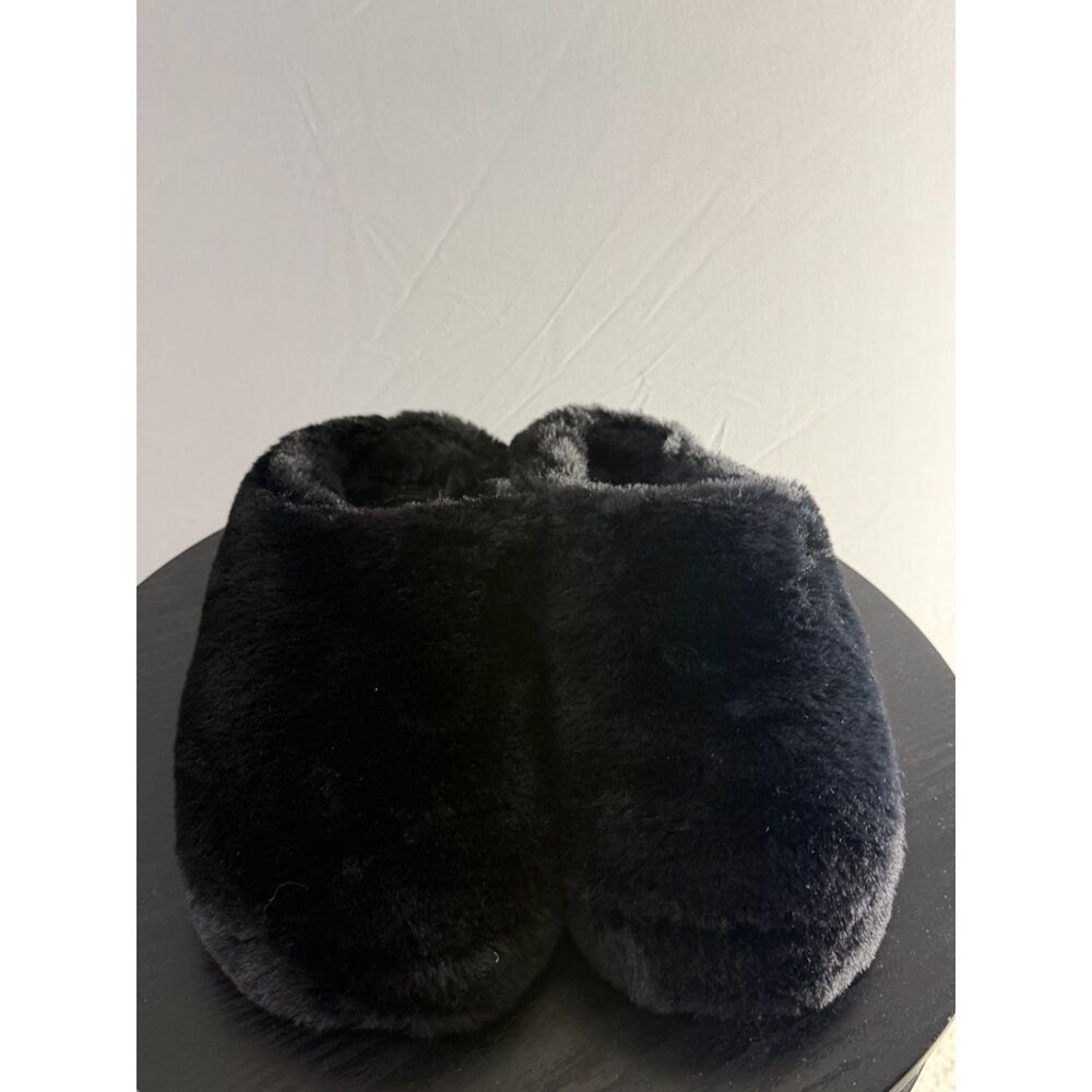 32 Degrees Heat Women’s Black Plush Faux Fur Slippers Size Large 9-10
